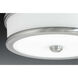 Green Ave LED 13 inch Brushed Nickel Flush Mount Ceiling Light, Progress LED